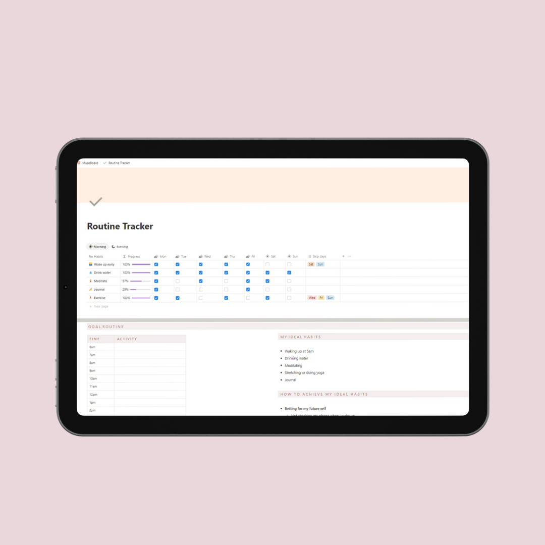 MuseBoard (Aesthetic Notion Planner)
